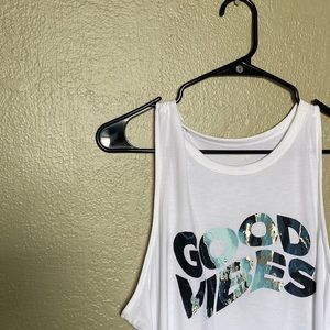 🌿3/$15 Old Navy “Good Vibes” Tank Top